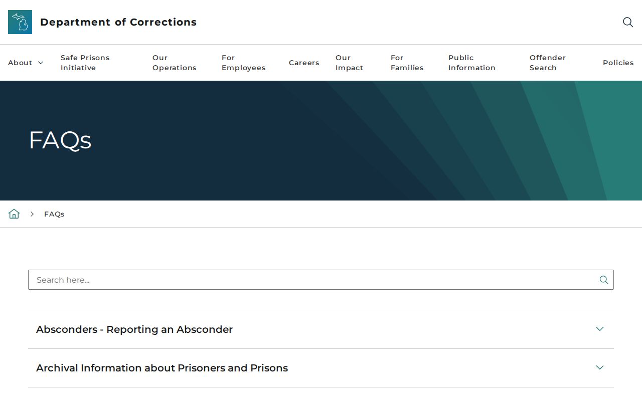 MDOC guidance explaining OTIS status and release date records